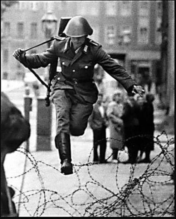 German Solder Leaps to Freedom